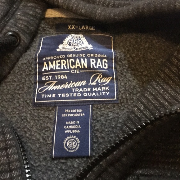American Rag size XXL zip up hooded jacket - Picture 2 of 4